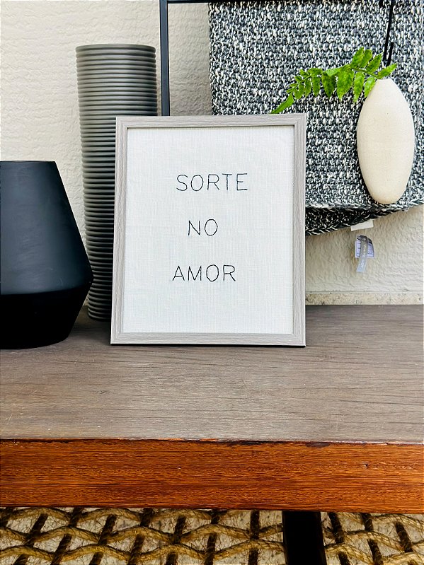 Quadro Sorte No Amor
