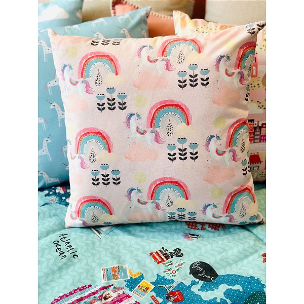 Almofada Unicórnio Rosa