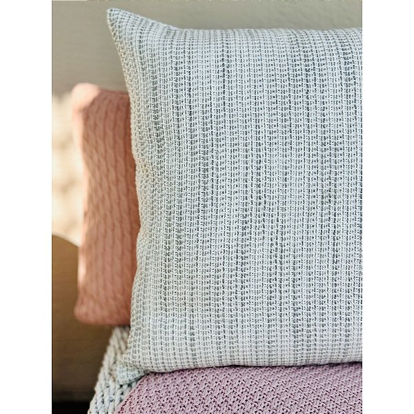 Almofada Londres Branca e Cinza