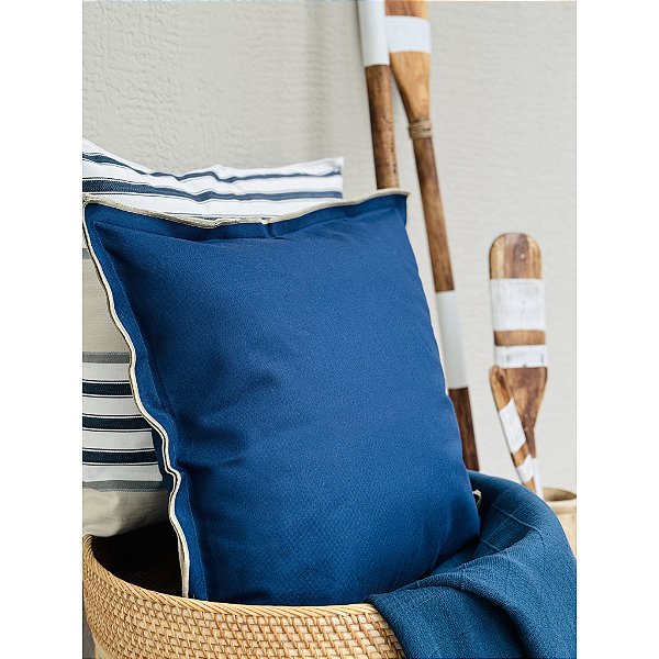 Almofada Los Angeles Azul e Bege