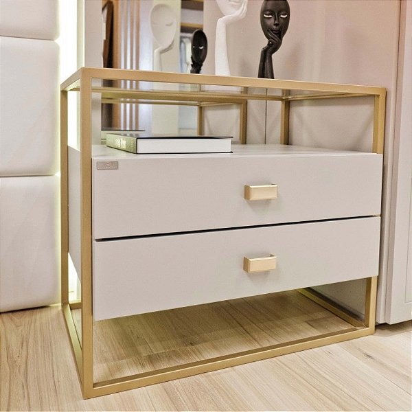 Puxador Alça Creta 64mm Dourado Zen