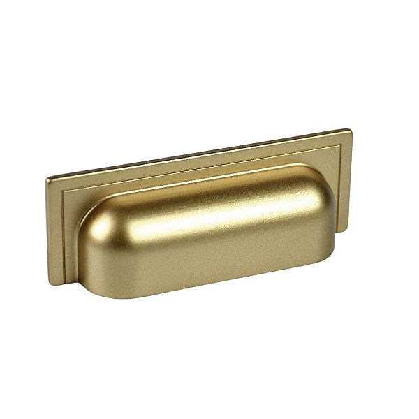 Puxador Concha Plymouth 80mm Dourado Zen