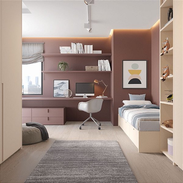 Chapa MDF Rosa Glamour Essencial 15mm 2 Faces Duratex