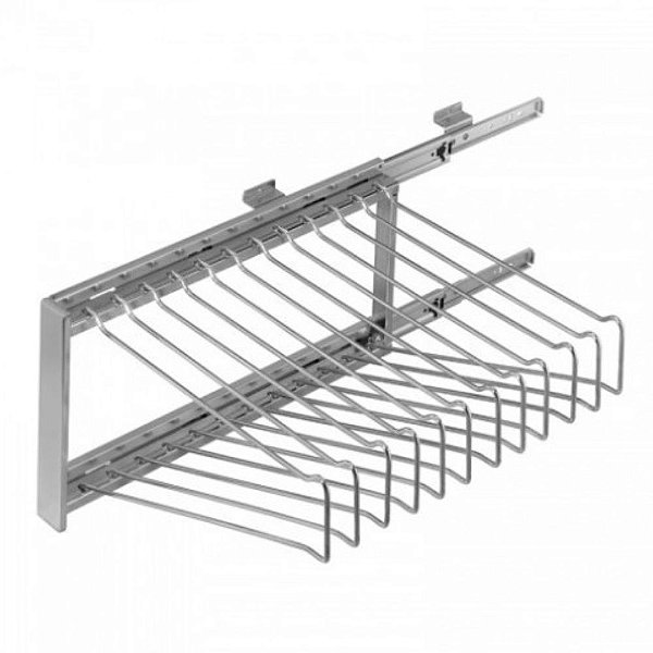 Calceiro Deslizante Tubular Cromado 12 varas CD450 FGVTN