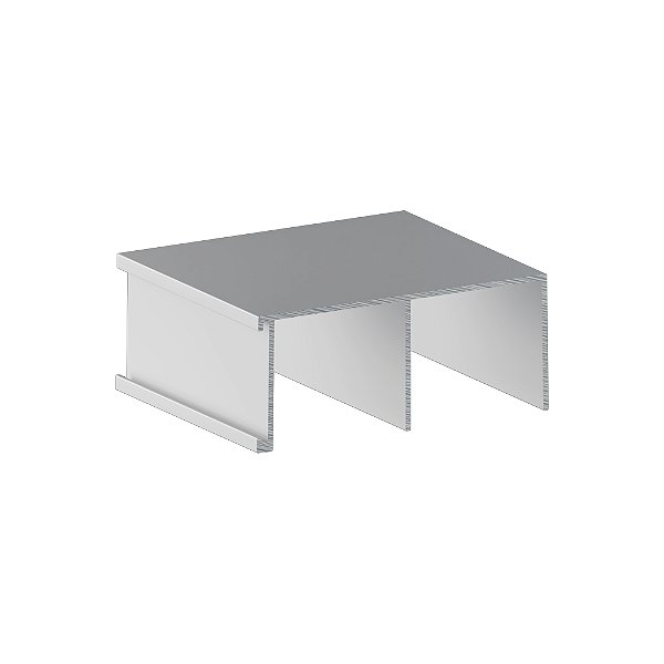 Trilho Superior 3055 Anodizado S/JATO 03 Metros - ALTERNATIVA