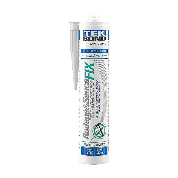 COLA SILICONE RODAPE E SANCA FIX 400G TEKBOND