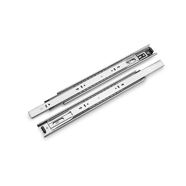 Corrediça Larga 25cm 35kg Metalnox para Gaveta Reforçada
