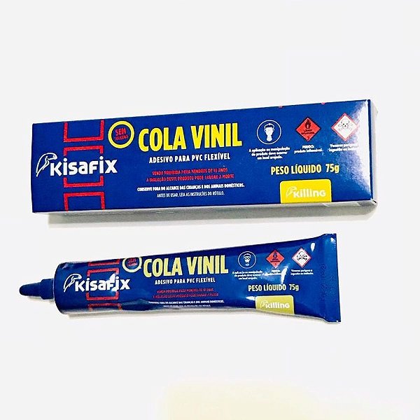 COLA ADESIVO VINIL BISNAGA 75GR KISAFIX