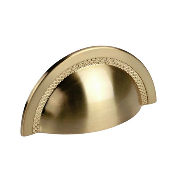 Puxador Concha Shell 64mm Gold Escovado Zen