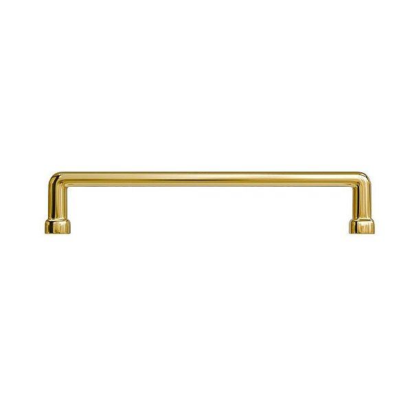 Puxador Para Móvel Alça Norbello128mm Ouro Real Italy Line