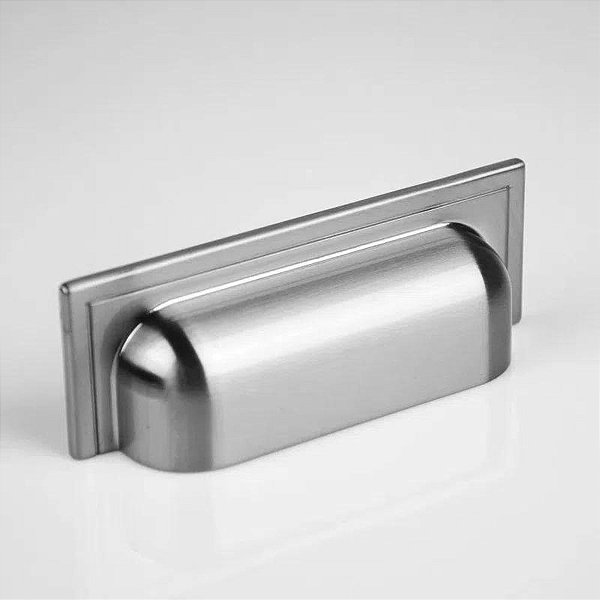 Puxador Plymouth 80mm Escovado Zen Design