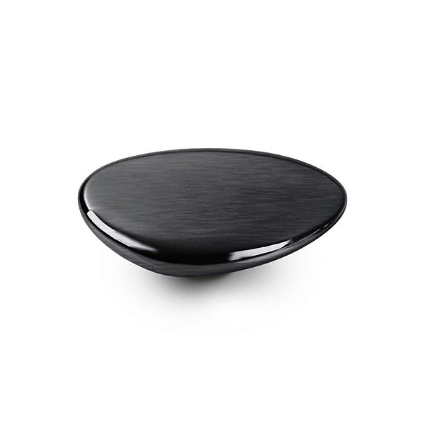 Puxador Seixo Grande Onix Escovado Zen