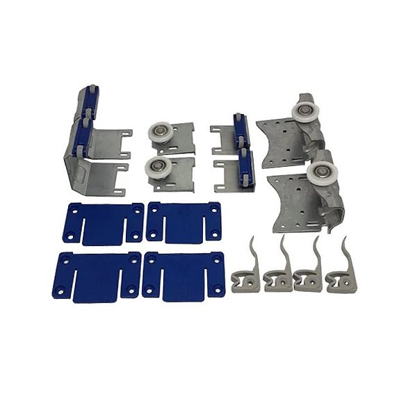 Kit Porta de Correr Azure 2 Portas 50kg Sobreposto 1 un Joelini