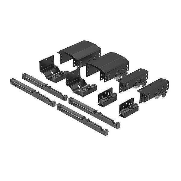 Sistema Deslizante Dominus Top (20 a 50 Kg) para 02 Portas Rometal