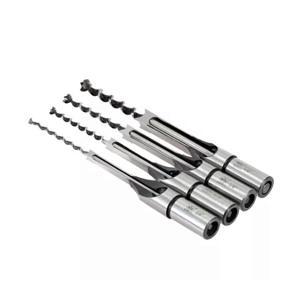 Jogo de Brocas para Furo Quadrado 6 a 13MM 4 Peças XF Tools