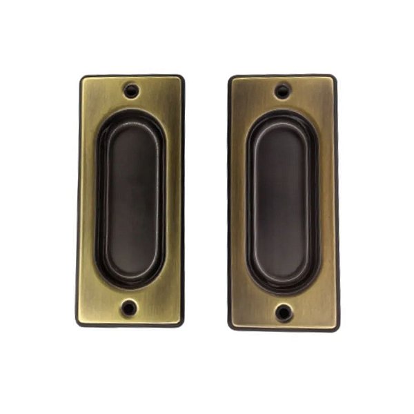 Puxador Concha de Embutir Ferro 9cm F.L.O Mundial