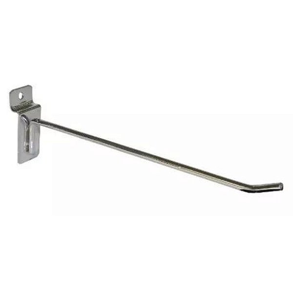 Gancho Expositor 20cm Cromado Para Painel Canaletado