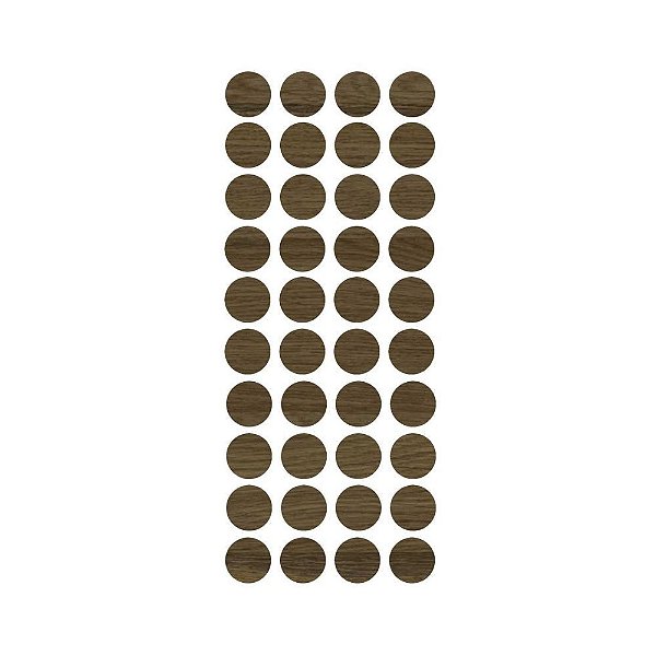 Tapa Furo Adesivo Pretoria Guararapes 12mm Cartela 40 unid Jfex