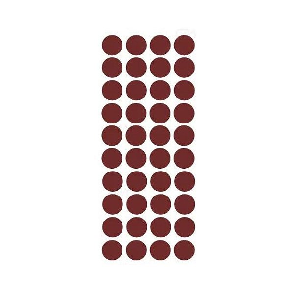 Tapa Furo Adesivo Vino Greenplac 12mm Cartela 40 unid Jfex