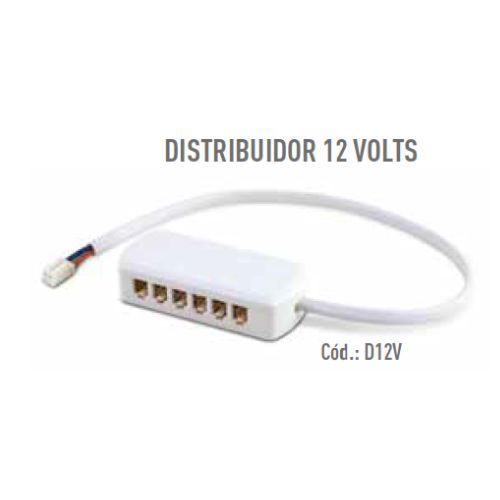 Conector Distribuidor de Fita de Led 6 Vias 12v - Led Line