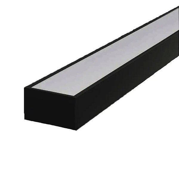 Perfil de Embutir Led Rip 3m Preto Led Line
