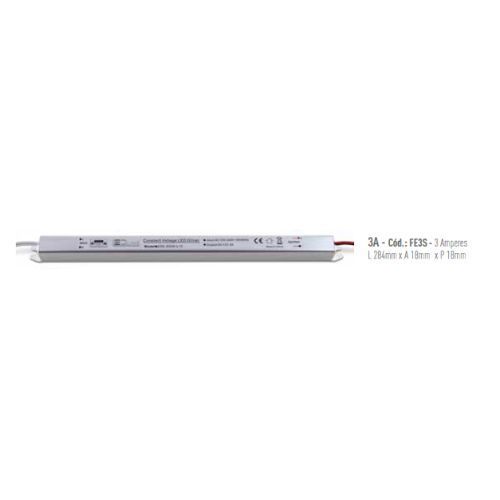 Fonte Slim Conversor Fonte Fita Led 12V 3A FE3S Led Line