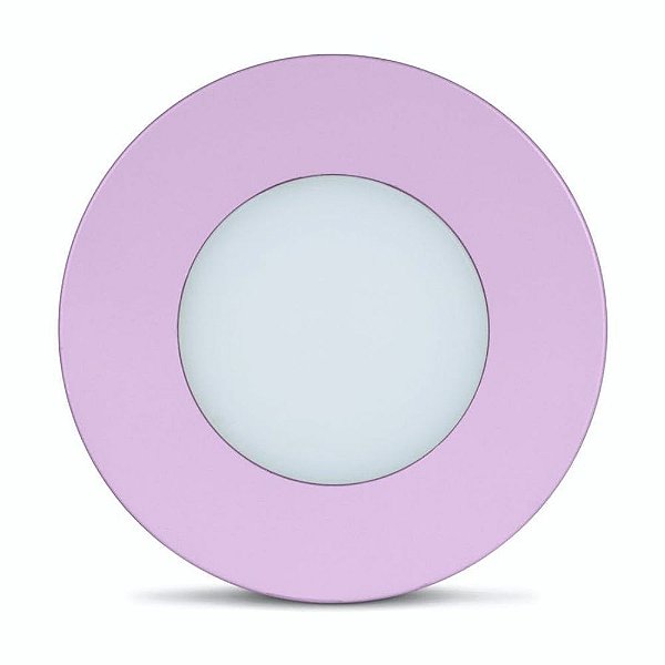 Luminária Point Kids Circular 1,5w Bivolt Lilas 6000k Ledline