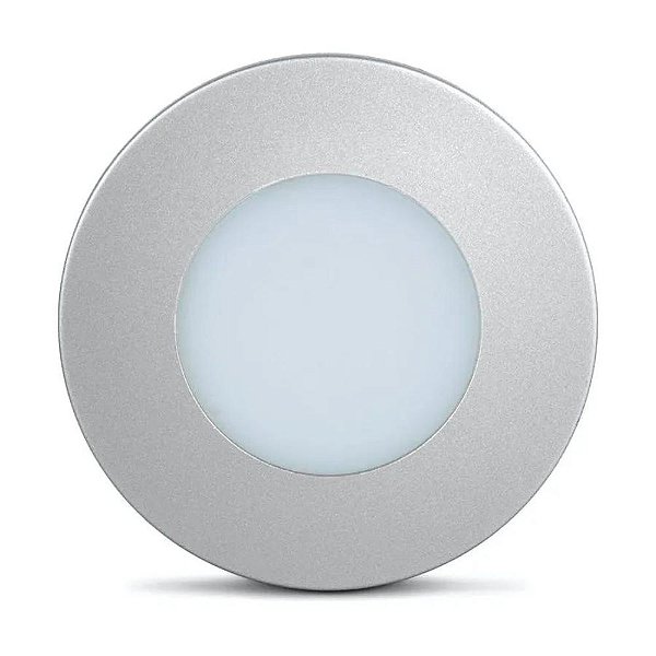 Luminária Point Circular 1,5w Bivolt Aluminio 3000k Ledline