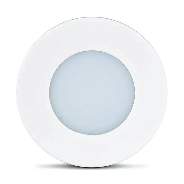 Luminária Point Circular 1,5w Bivolt Branco Quente 3000k Ledline