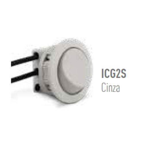 Interruptor Gota Cinza Saída Simples com Cabo Lateral ICG2S Ledline