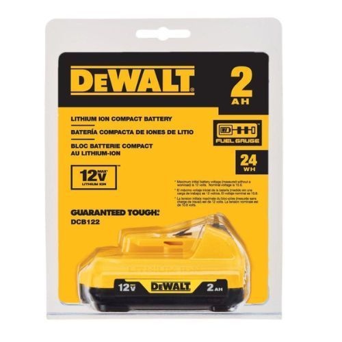 Bateria Íon Lítio 12v Max 2,0ah C/ Visor Carga DCB122 Dewalt