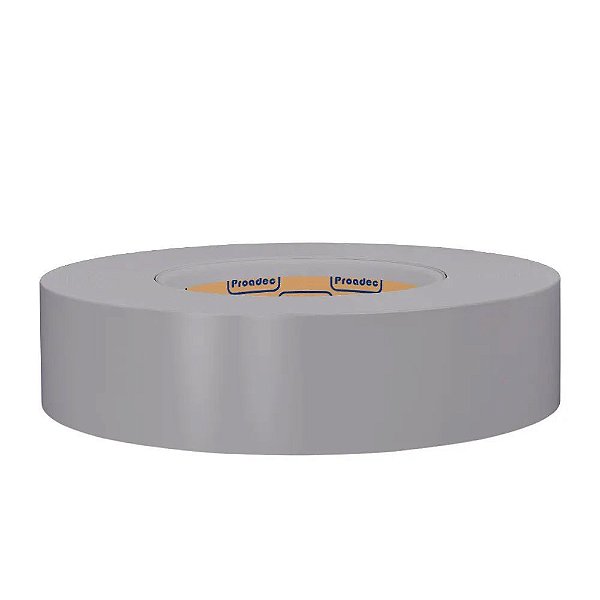 Fita de Borda PVC Cinza Puro 65mm Proadec - Rolo de 20 Metros