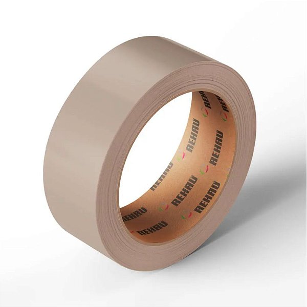 Fita De Borda Beige Matt 64mm Rehau - Rolo de 20 Metros