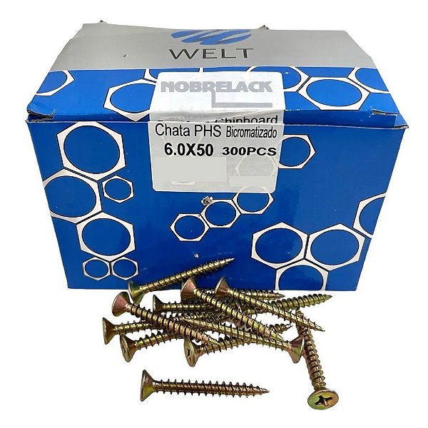 PARAFUSO WELT CH PHS 6.0 X 50 - 300UN