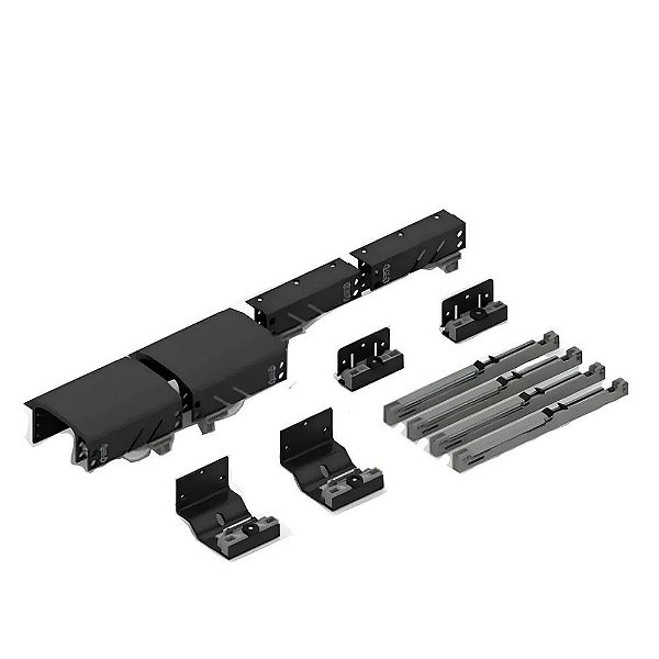 Kit Dominus 2 Portas Pesado 50 a 80 kg Titânio Rometal