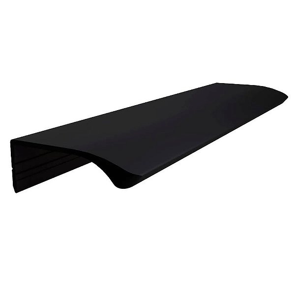 Puxador Luna Sobrepor RM-414 100mm Preto Fosco - Rometal