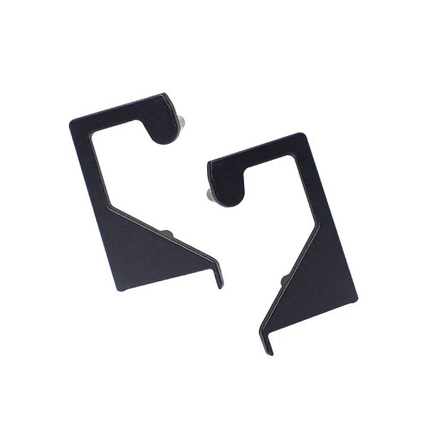 Ponteira Perfil Vazado PE-336 Preto de 15 Mm - Rometal