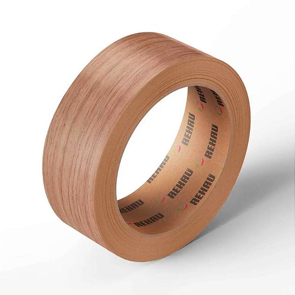 Fita de Borda Poro Castanho 64mm Rolo de 20m