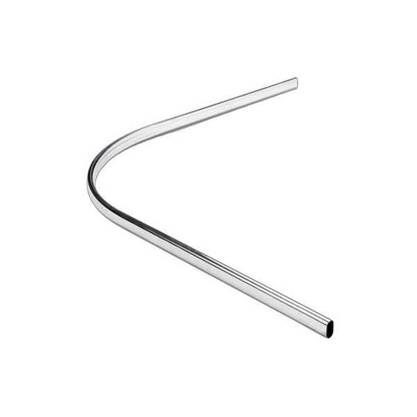 Tubo para Cabideiro Curvo 90º Oblongo Cromado 1,50mt - HD Ferragens