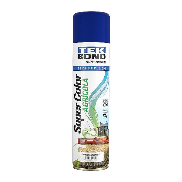 Tinta Spray Agrícola Azul 240gr/400ml - Tekbond