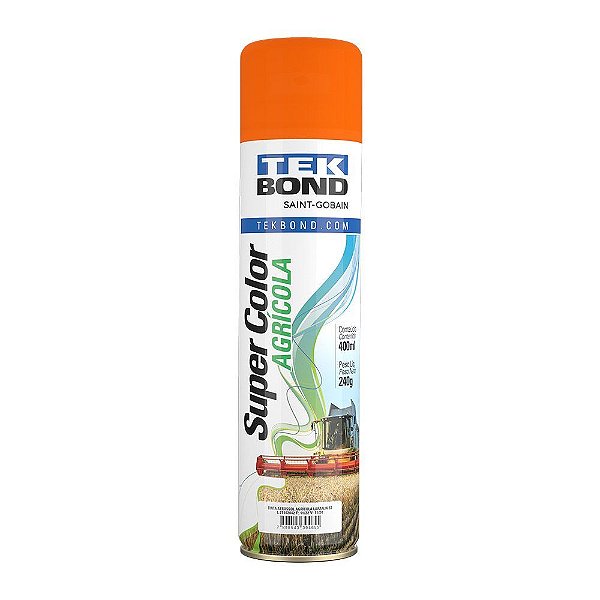 Tinta Spray Agrícola Laranja 240gr/400ml - Tekbond