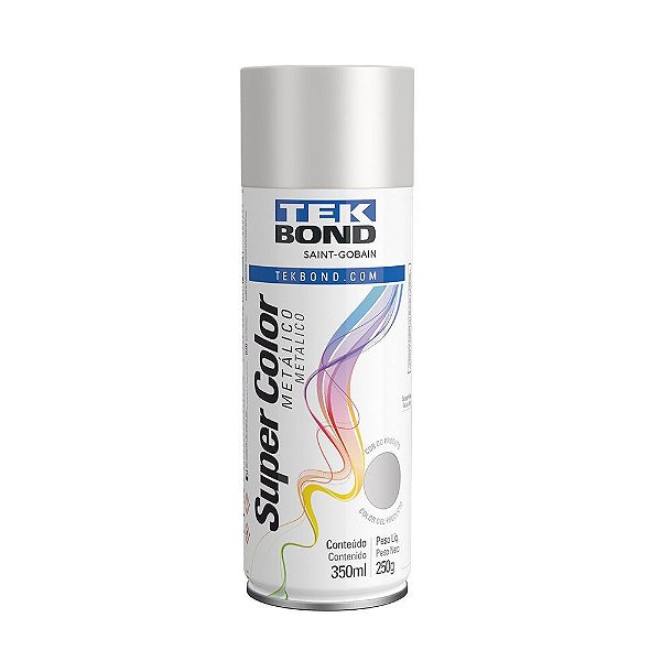 Tinta Spray Aluminio Uso Geral 250gr/350ml - Tekbond