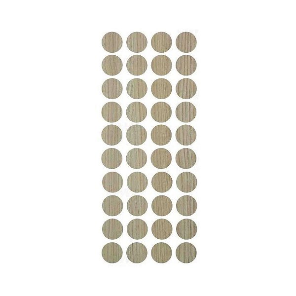 Tapa Furo Adesivo Garanza Greenplac 12mm Cartela 40 unid