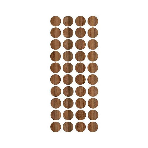 Tapa Furo Adesivo Noronha Greenplac 12mm Cartela 40 unid