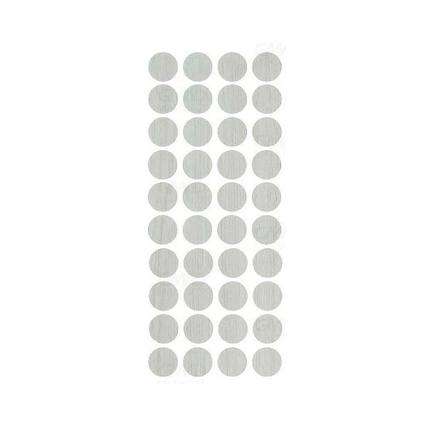 Tapa Furo Adesivo PVC Pale 12mm 40 Unidades Greenplac
