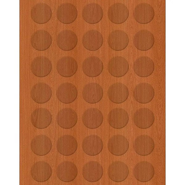 Tapa Furo Adesivo PVC Jequitibá Silvestre 12mm 40 Unidades Greenplac