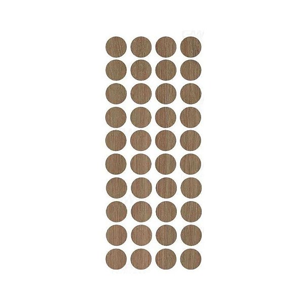 Tapa Furo Adesivo Jade Greenplac 12mm Cartela 40 unid Jfex