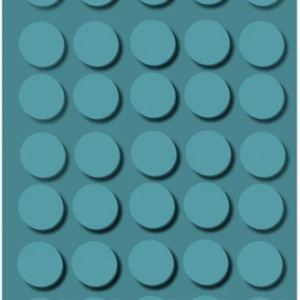 Tapa Furo Adesivo PVC Azul Astral 12mm 40 Unidades Duratex