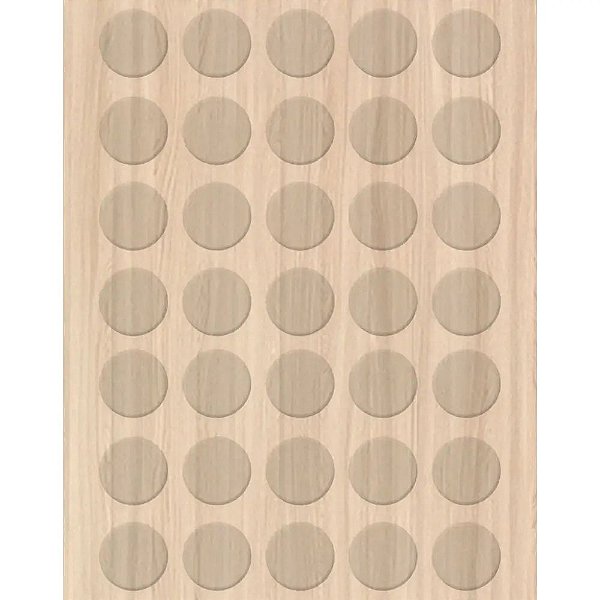 Tapa Furo Adesivo Carvalho Lir 12mm 40 Unidades Duratex