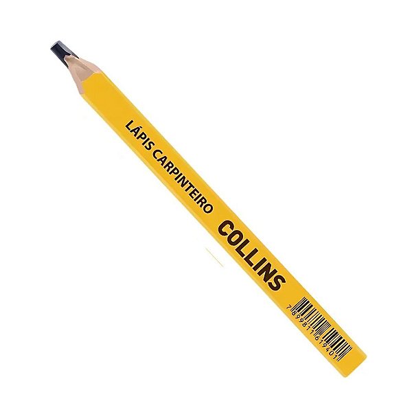 Lápis Carpinteiro Profissional Amarelo Collins